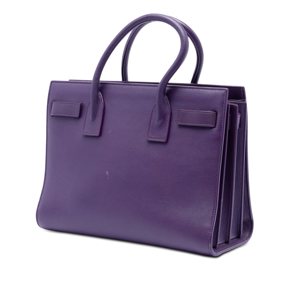 Pre-Loved Saint Laurent Baby Leather Sac De Jour Satchel - Picture 2 of 7